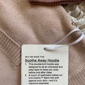 lululemon soothe away hoodie